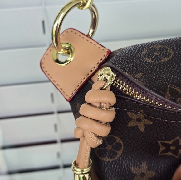 Modern + Chic Louis Vuitton Cross Body Bag Women Monogram Gold Hardware - Picture 9 of 15